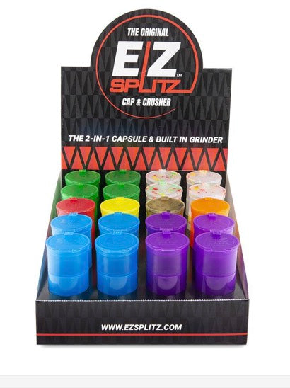 EZ Splitz Cap & Crusher- Grinder & Pop Top
